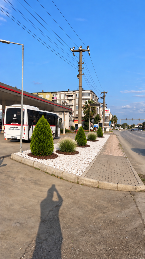 benzin istasyonu peyzaj tasarımı